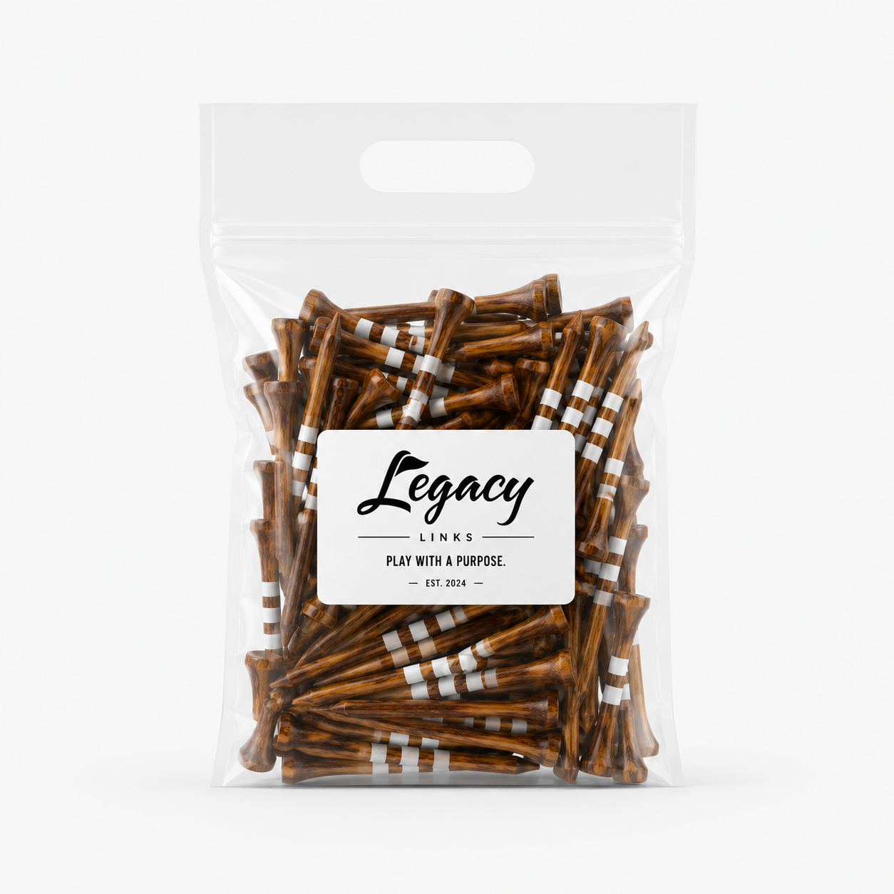 Legacy Links Premium Bamboo Golf Tees - 50 Count